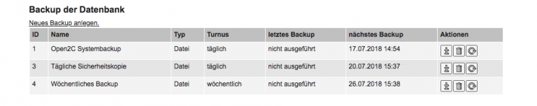 Plugin Datenbank-Backup Screenshot 3