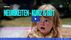 Open2C Neuerungen - Video - Kurzvorstellung